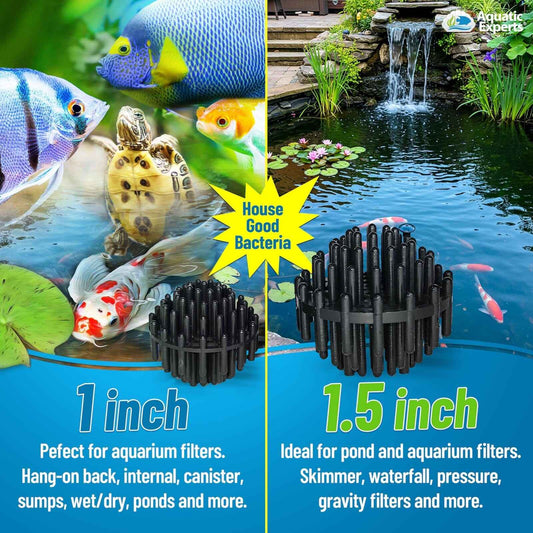 1-Inch Bio Balls Filter Media for Aquarium and Pond Filters