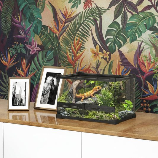 2.5 Gallon Glass Terrarium – 360° Clear-View