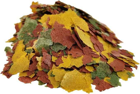 Aquatic Foods Inc. Tropical Fish Flakes, Mix of Krill, Color Enhancing, Spirulina Flakes for Cichlids, Angels, Tetras, Guppies. 12-Type Pellet Mix & 4-Type Wafers Included...WL 2 x 1/2-lb Foil Bag