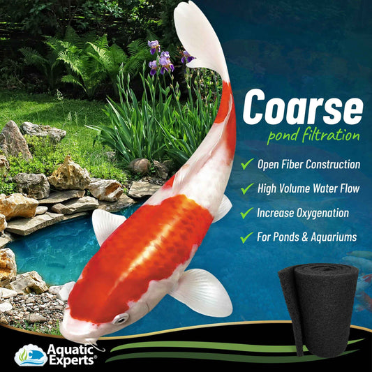 3-Stage Pond Clarity Filter Pads – Mechanical, Biological, Carbon