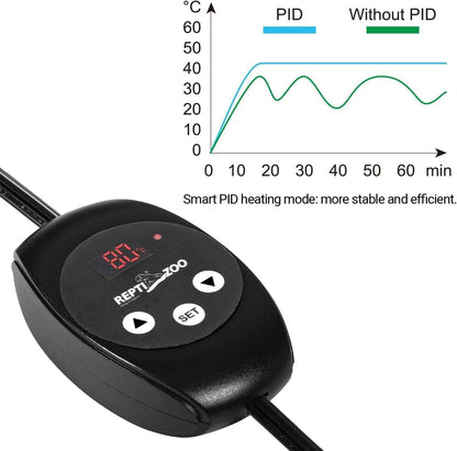 Reptile Thermostat PID Dimming Controller Digital Heat Lamp Temp Control 300W