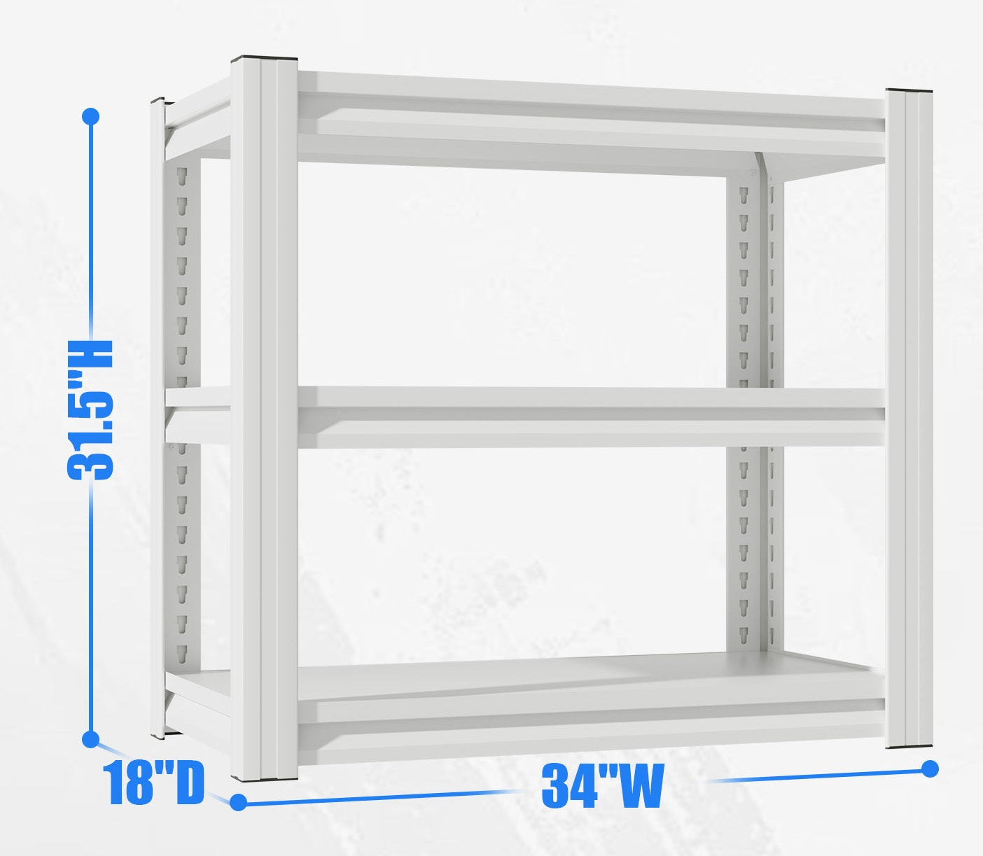 3-Tier Heavy-Duty Metal Terrarium Stand (White)