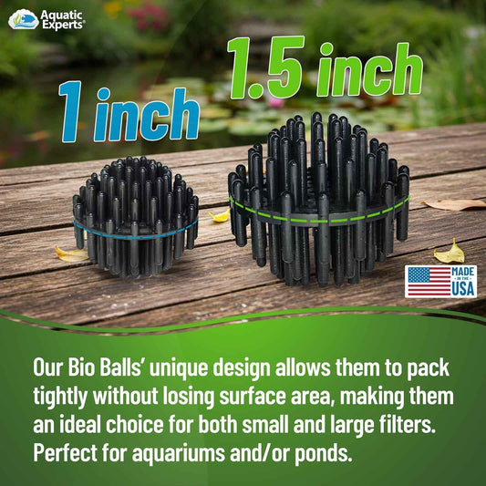1.5" Bio Balls – Pond Filter Media for Biological Filtration