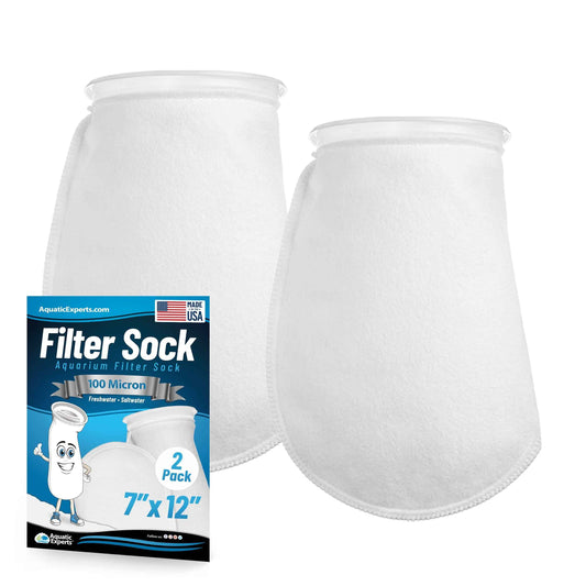 7" Ring Aquarium Filter Sock 100 Micron for Saltwater & Reef Aquariums