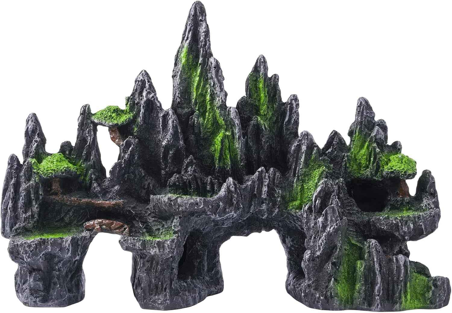 Large Fish Tank Decoration Mountain Cave Bridge Aquarium Ornament