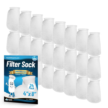 4" Ring Aquarium Filter Sock 200 Micron for Saltwater Aquariums
