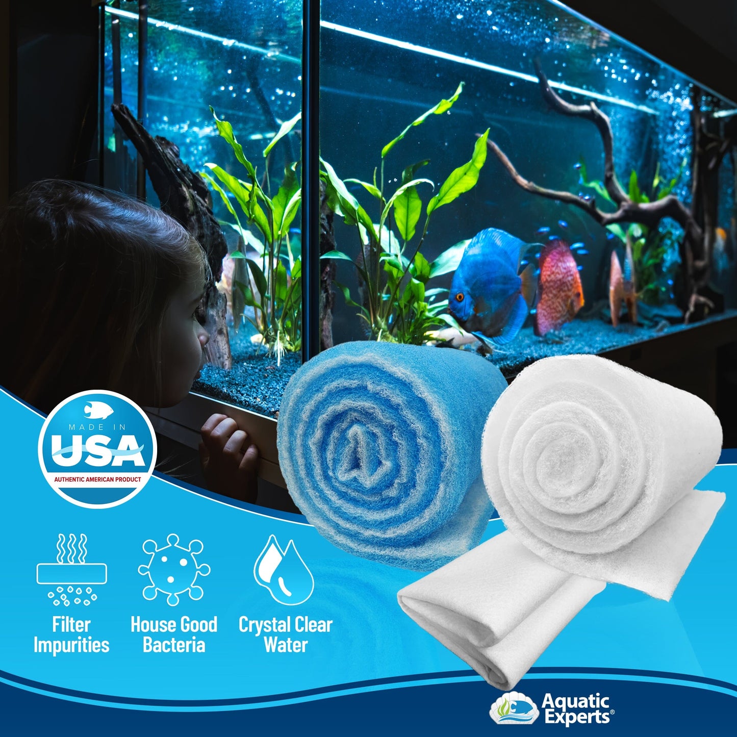 Aquarium Clarity Pro Bundle – Cloudy Water & Debris Removal with Filter Pads