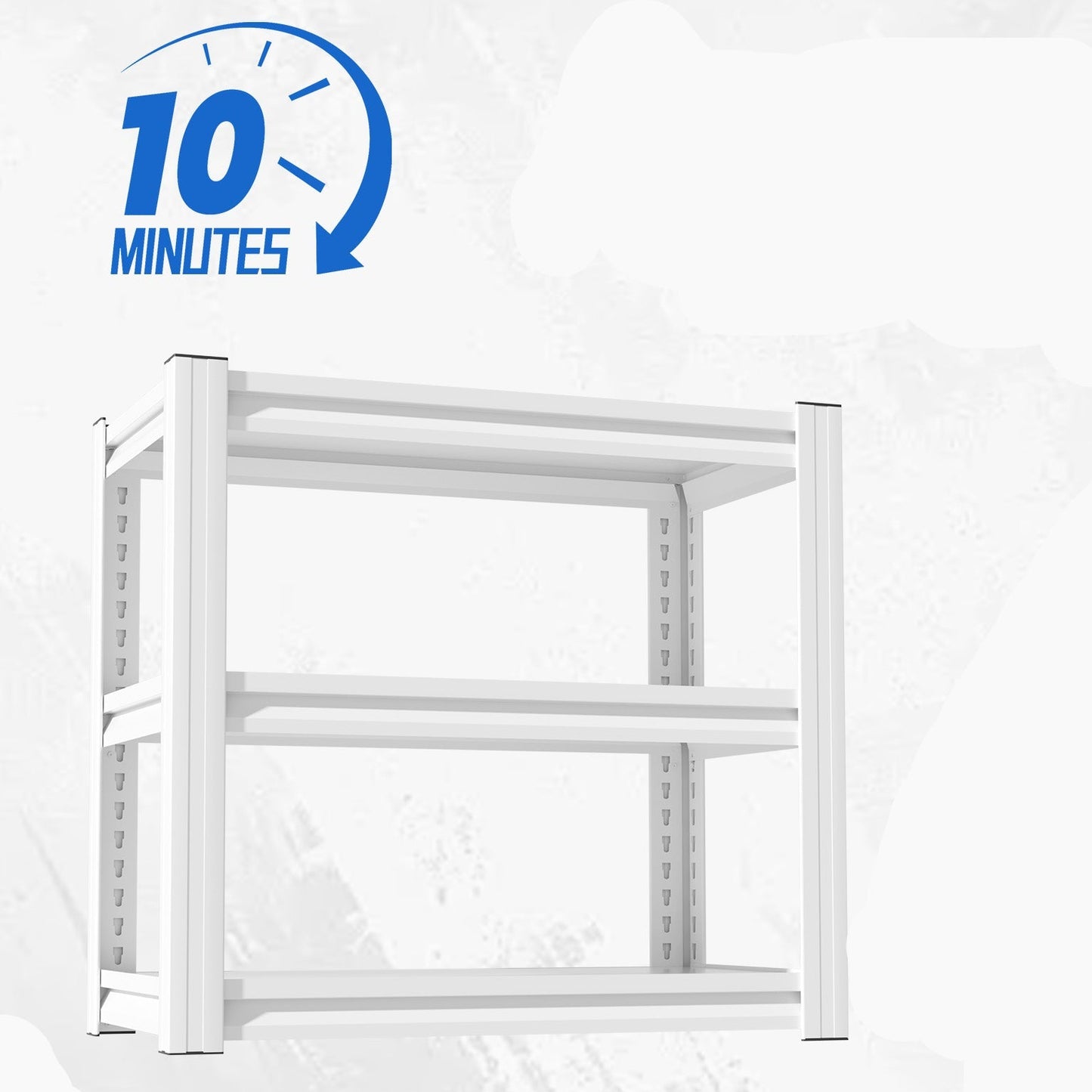 3-Tier Heavy-Duty Metal Terrarium Stand (White)
