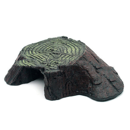 Resin Tree Stump Hideout & Basking Platform