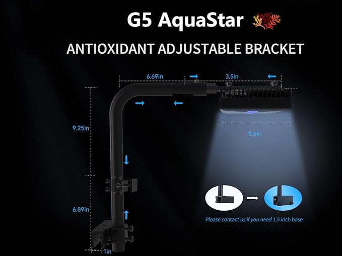 95W Saltwater Marine LED Aquarium Light with Timer (Brackets)