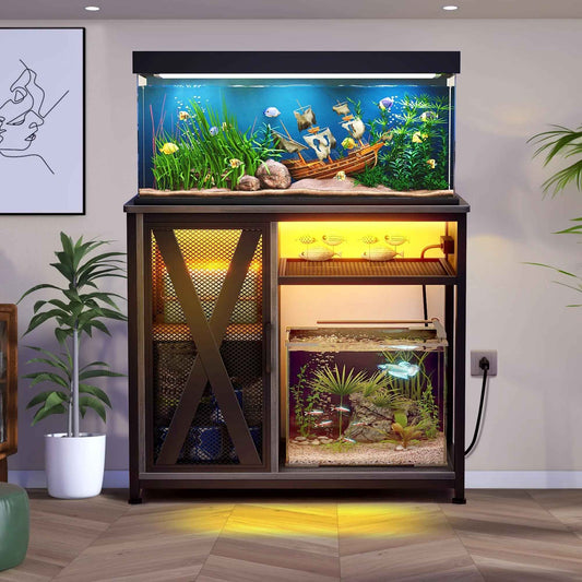 40-50 Gallon Fish Tank Stand with Power Outlets