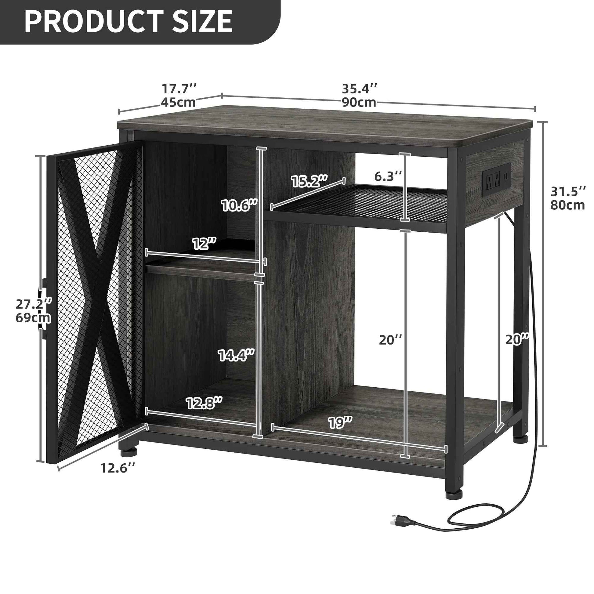 40-50 Gallon Fish Tank Stand with Power Outlets