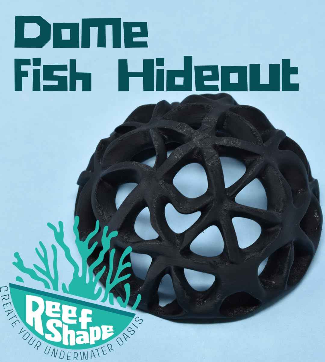 Chatelet REEFSHAPE - Dome Fish or Shrimp Aquarium Hideout | Aquarium Reef Decor & Viewing Dome | Made in USA