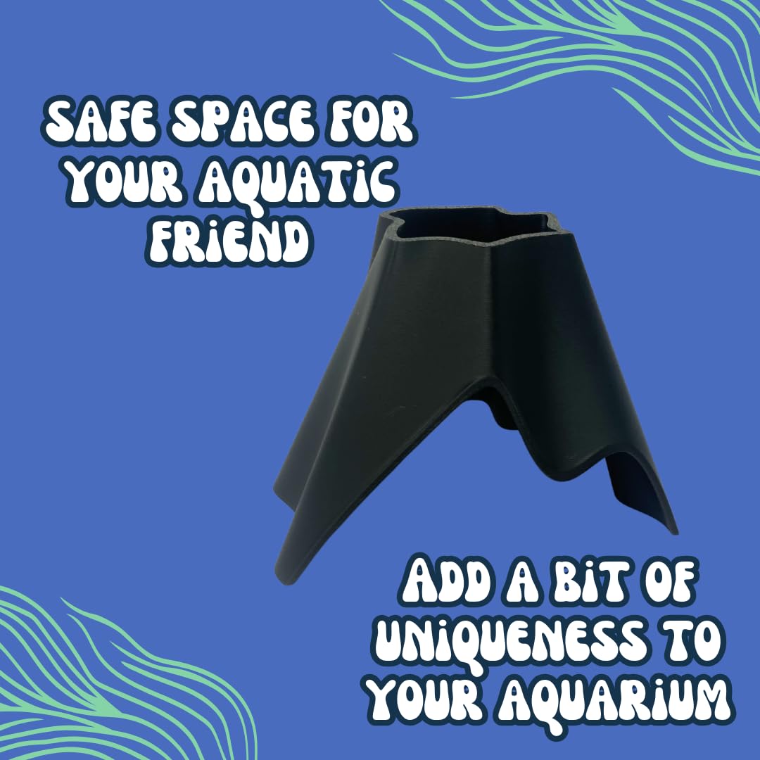 REEFSHAPE Aquarium Volcano Tunnel | Perfect for Fish, Shrimp, Loaches, Eels, Amphibians & More | Made in USA