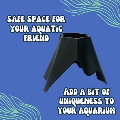 REEFSHAPE Aquarium Volcano Tunnel | Perfect for Fish, Shrimp, Loaches, Eels, Amphibians & More | Made in USA