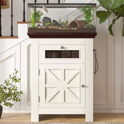 Tank Stand with Built-In Power Outlets