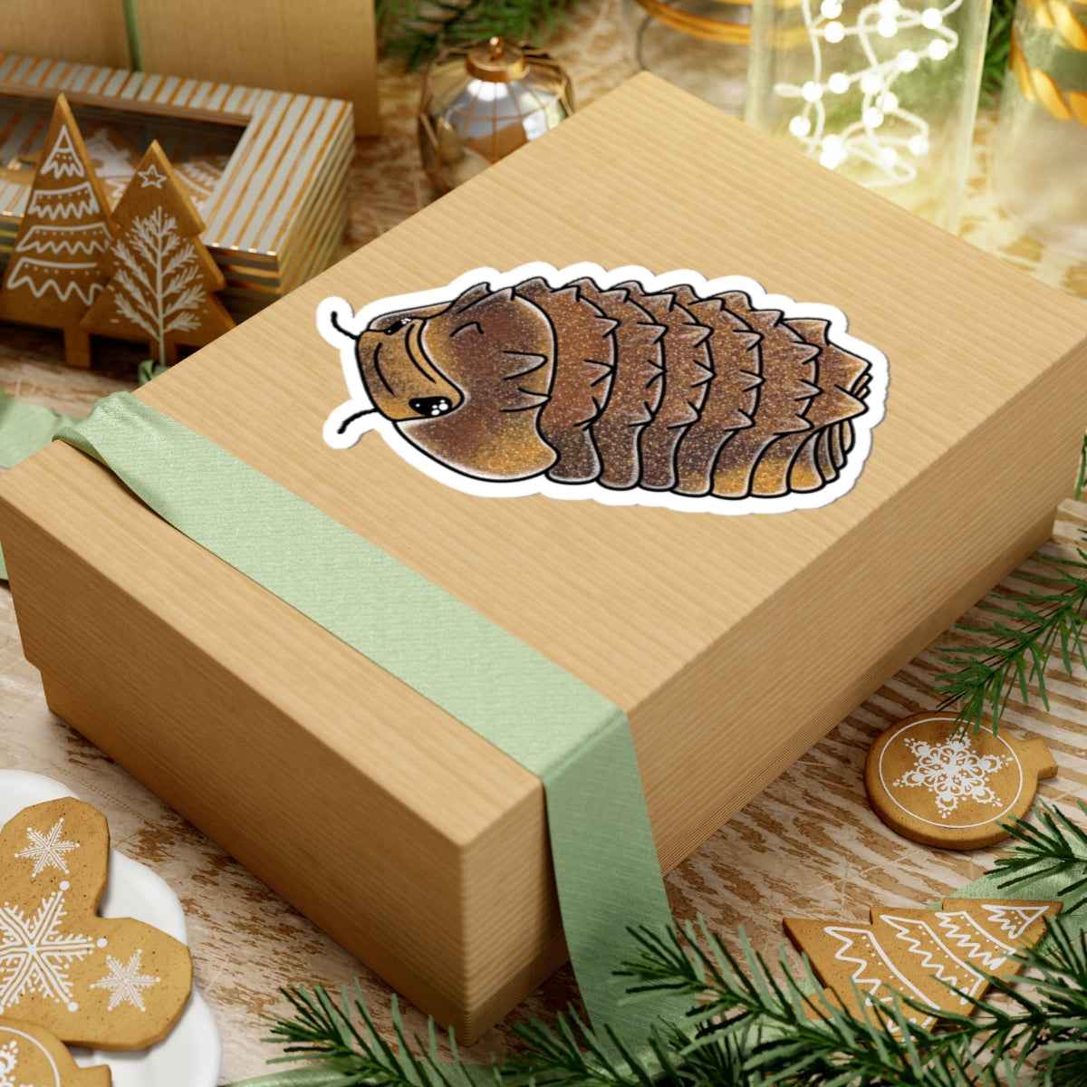 Scholarly Exotics Shiny Gator Isopod Sticker