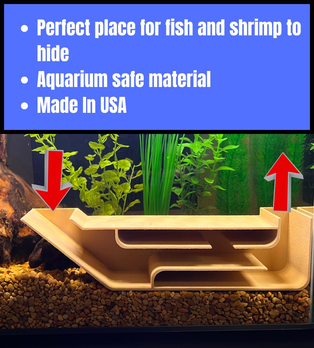 Aquarium XL Underground Tunnel | Made in USA (XL)