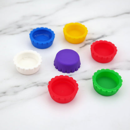 Reusable Silicone Gecko Feeding Caps (Multi-Color Pack)
