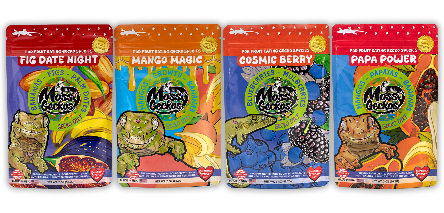 Complete Gecko Diets by Mossy Geckos | 4 Pack