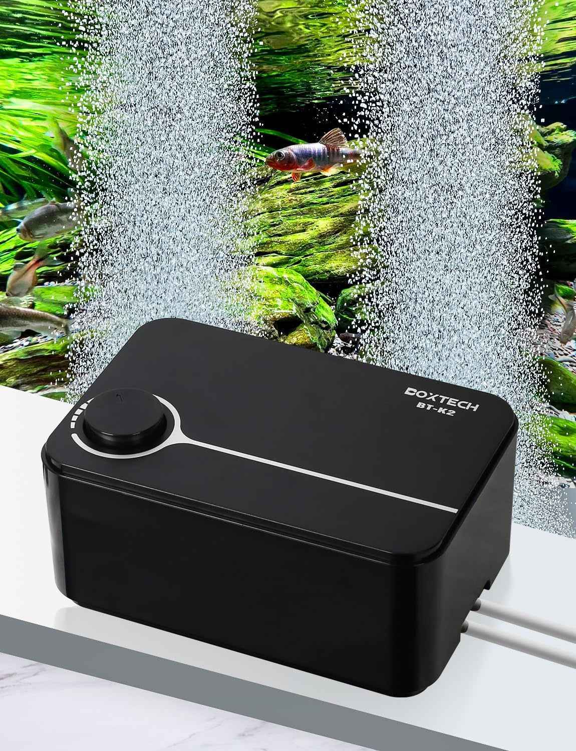 Aquarium Air Pump 5W 10W Ultra Quiet Dual Outlet Fish Tank Bubbler Aerator