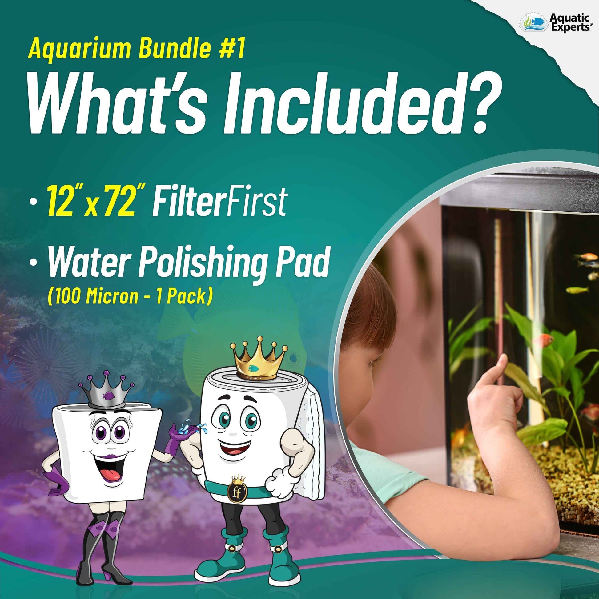 Aquarium Clarity Starter Bundle – Filter Pad + Polishing Pad