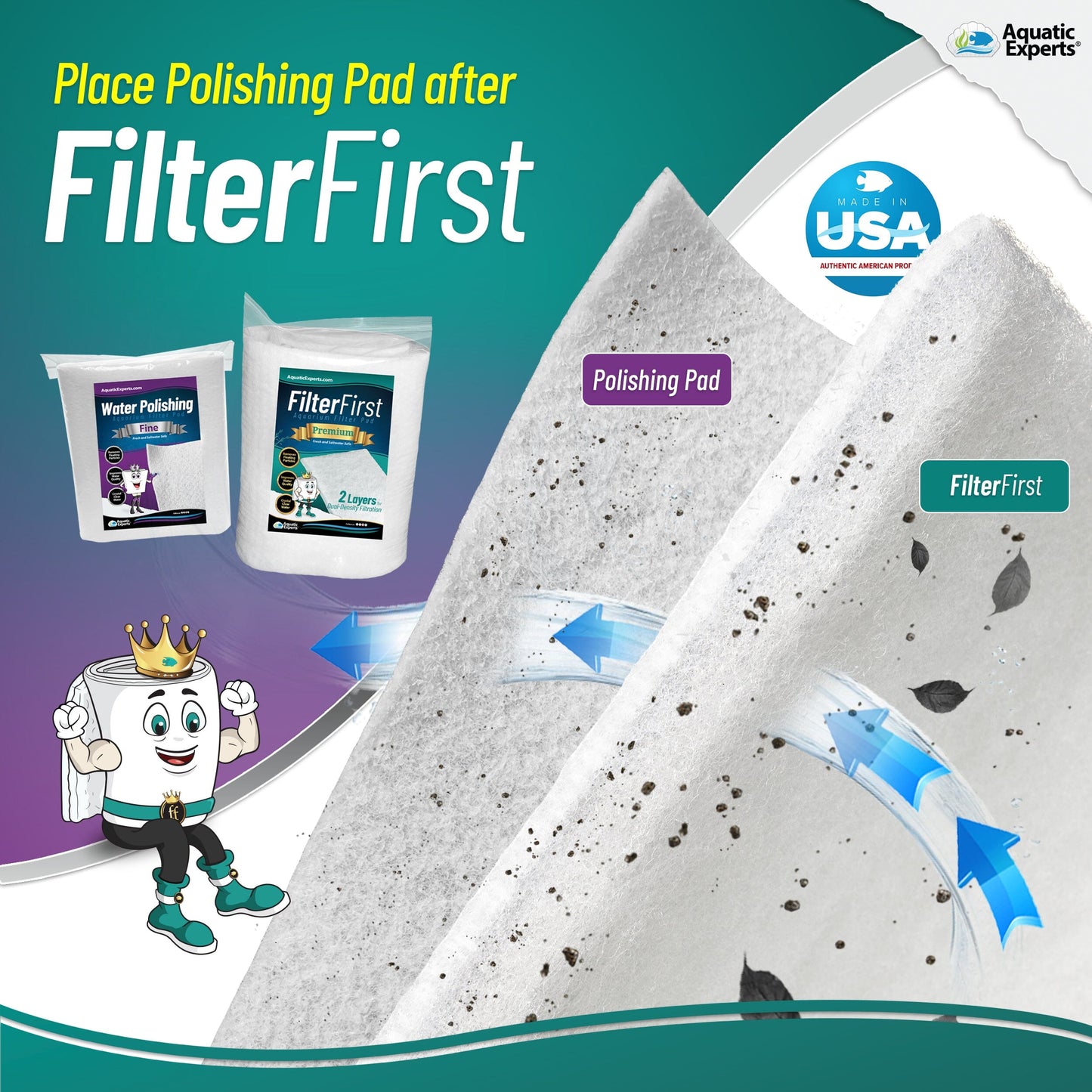 Aquarium Clarity Starter Bundle – Filter Pad + Polishing Pad