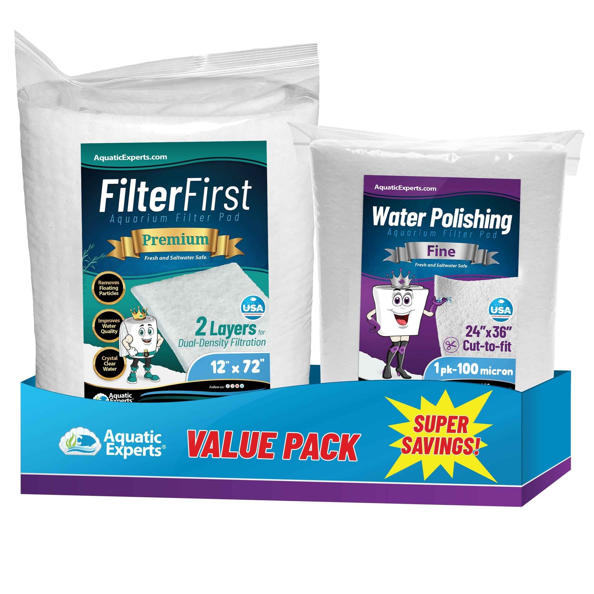 Aquarium Clarity Starter Bundle – Filter Pad + Polishing Pad