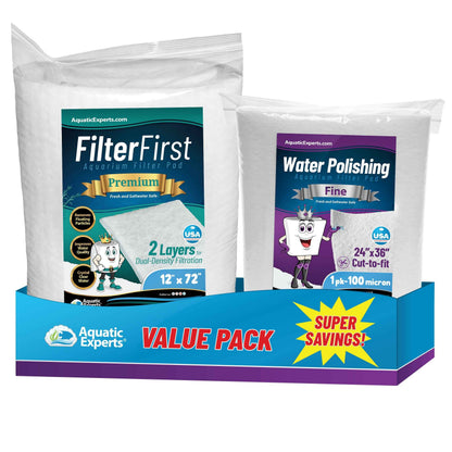 Aquarium Clarity Starter Bundle – Filter Pad + Polishing Pad