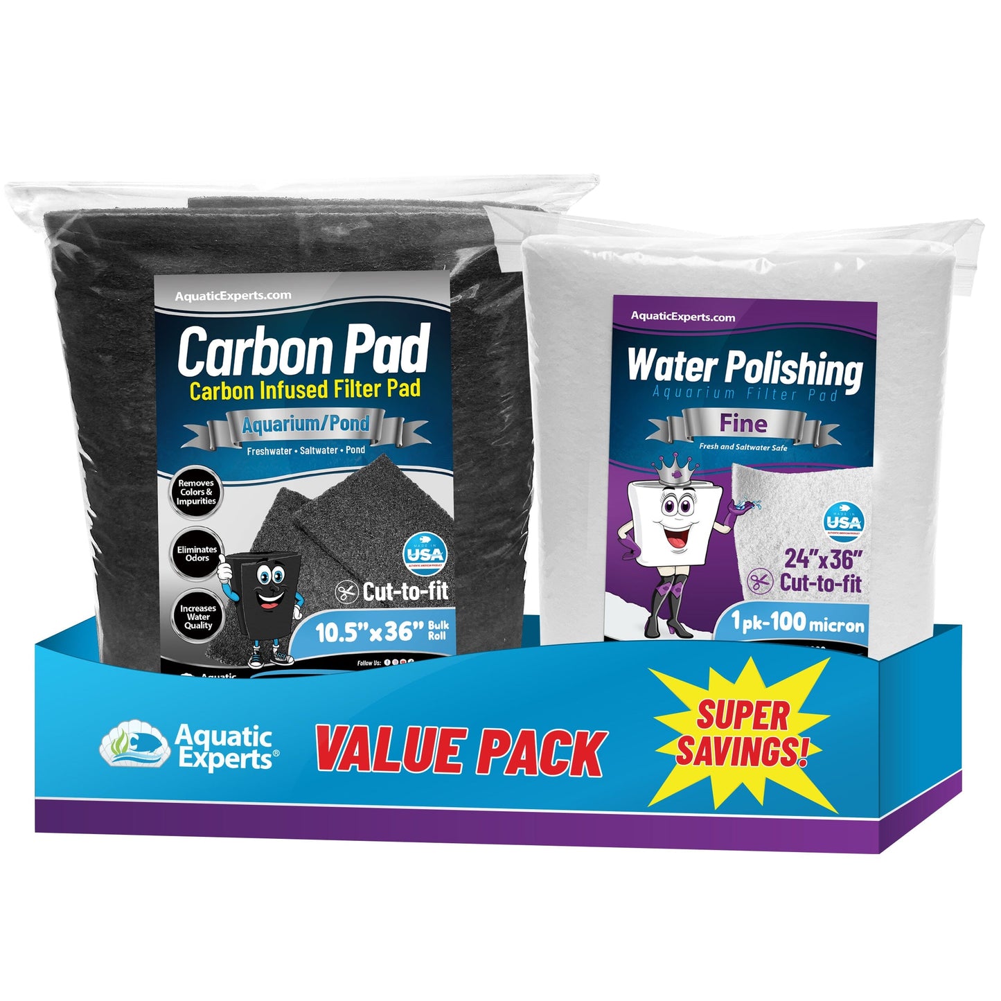 Activated Carbon Filter Pad – Premium 3/8"–1/2" Thick Media