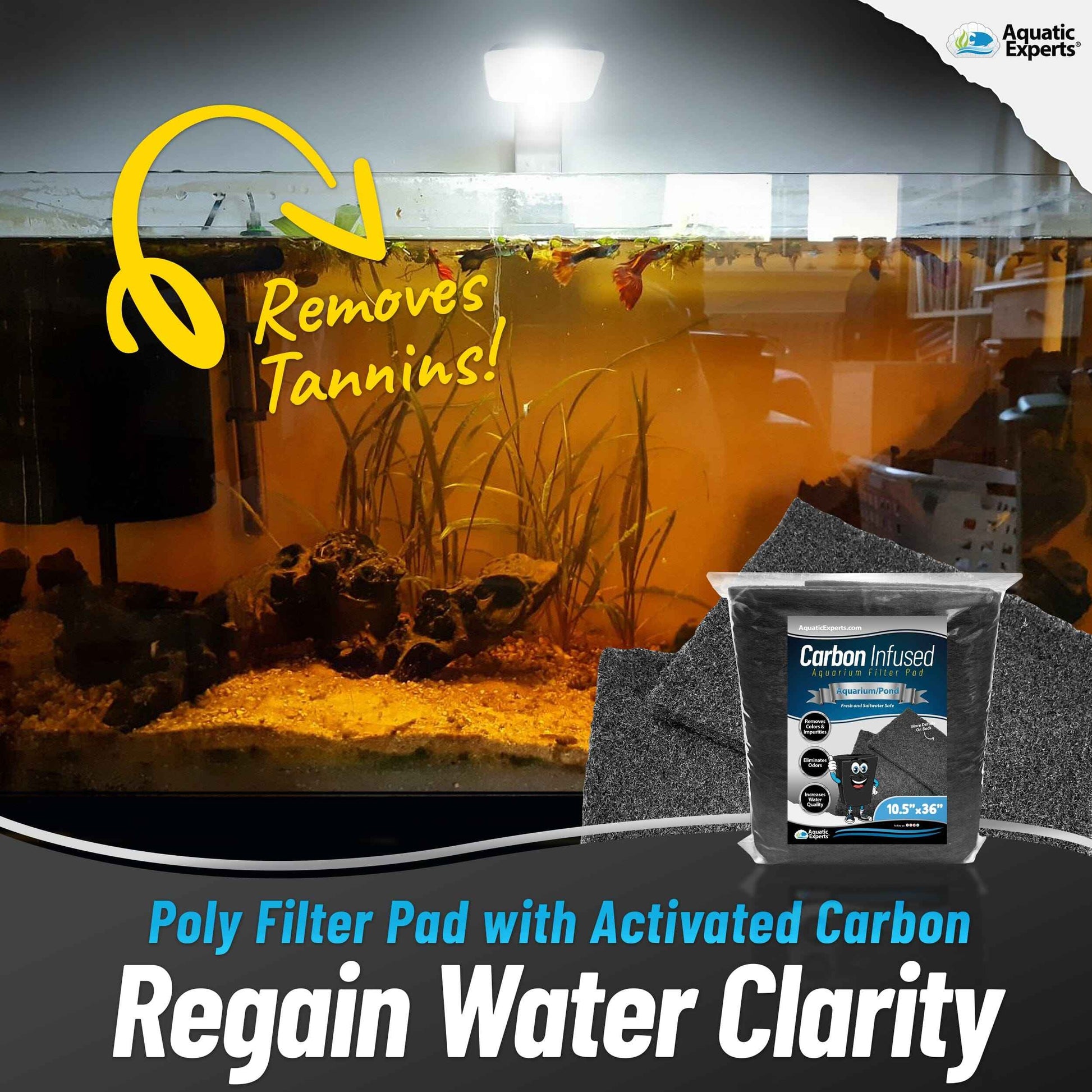 Activated Carbon Filter Pad – Premium 3/8"–1/2" Thick Media
