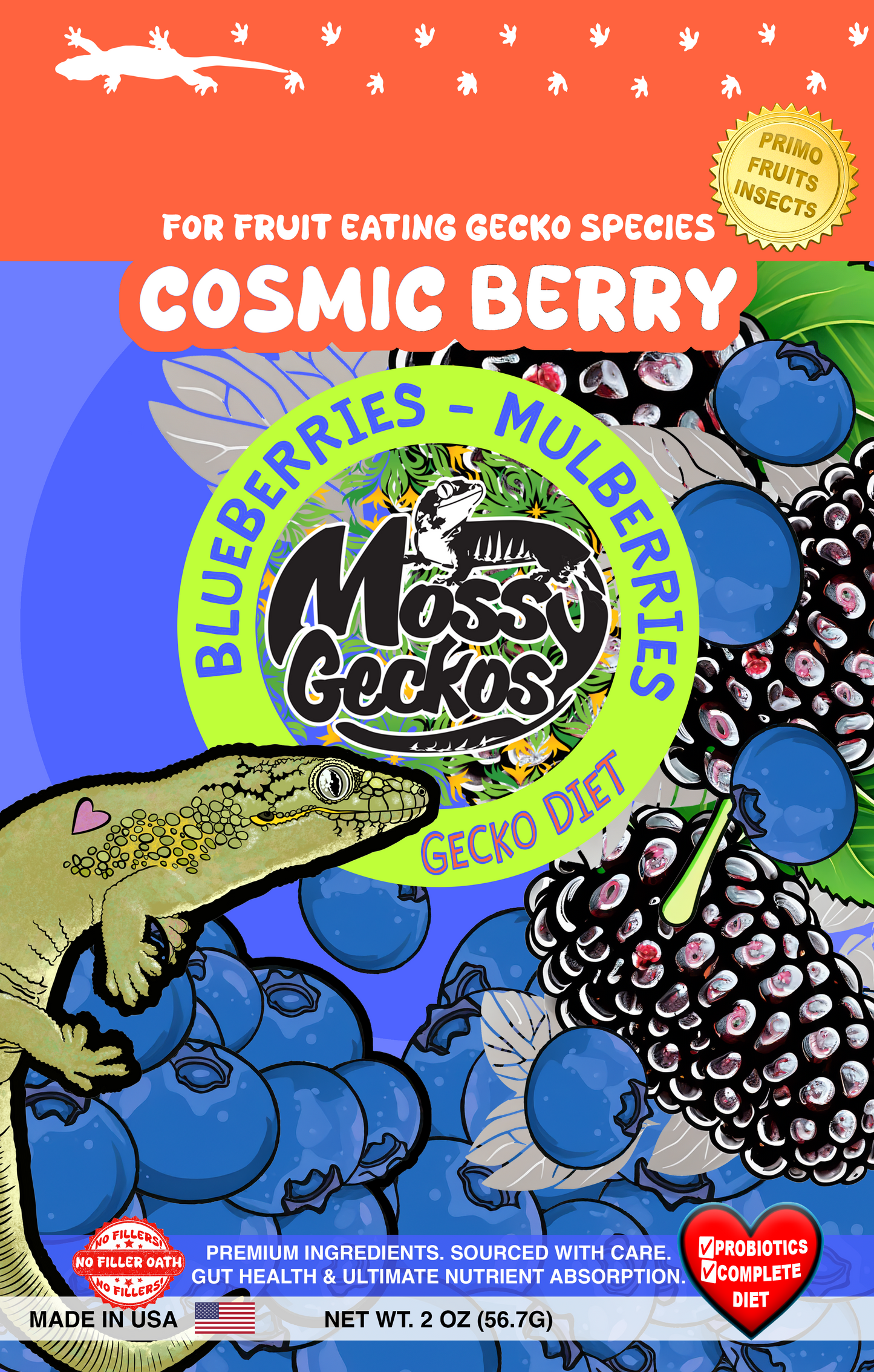 2oz Complete Gecko Diets by Mossy Geckos | 2 Pack