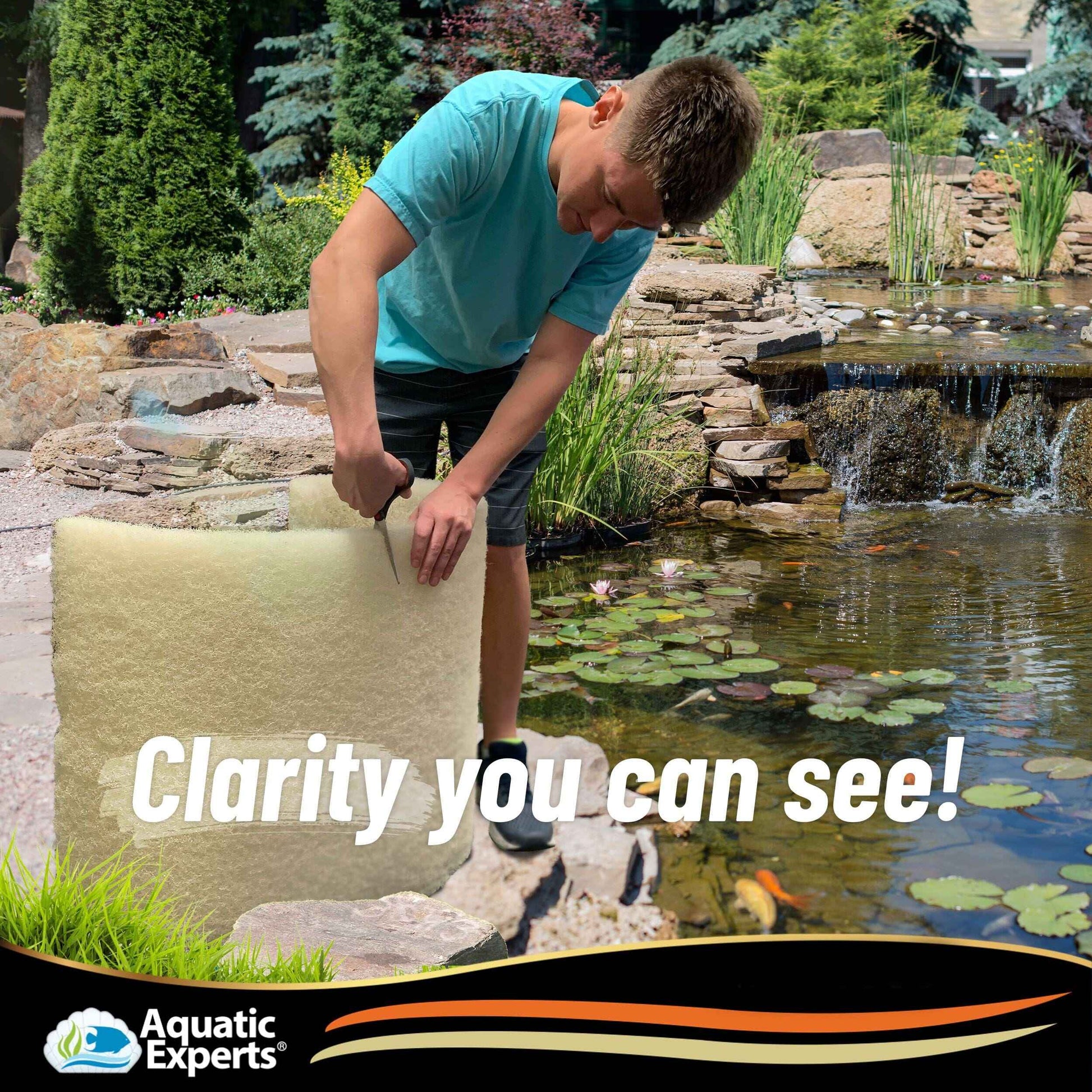 Clear & Healthy Pond Bundle - Carbon Filter, Bio Balls & Pad Kit