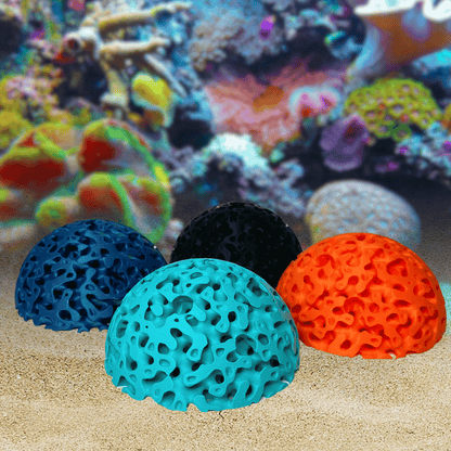 Aquarium Dome Coral Frag Stand | Coral Reef Replica Frag Stand Base for Growing Coral | Displays Multiple Frags