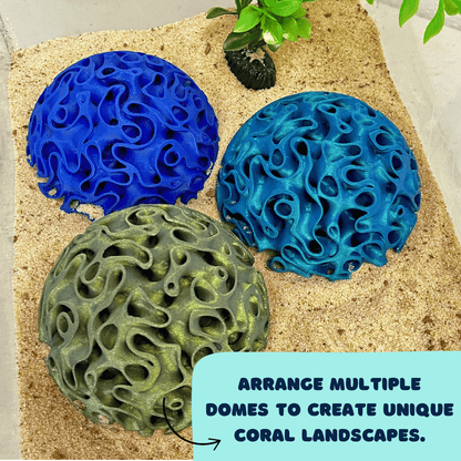 Aquarium Coral Reef Dome - Aquarium Reef Replica for Fish, Shrimp