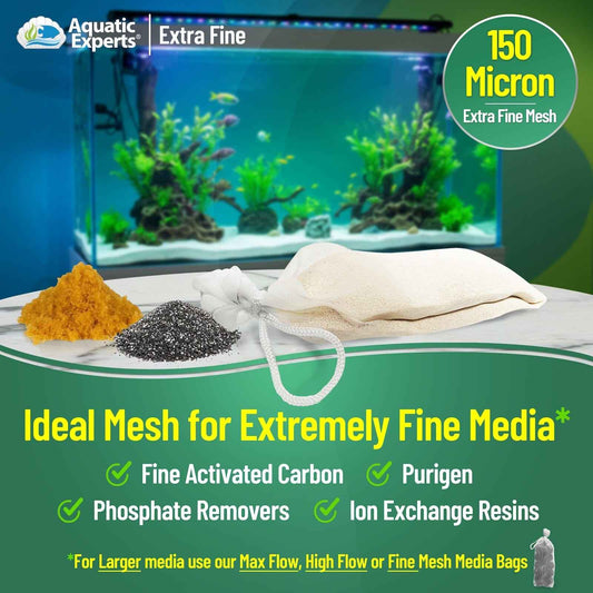 Aquarium Filter Bag – Extra Fine Mesh with Drawstring