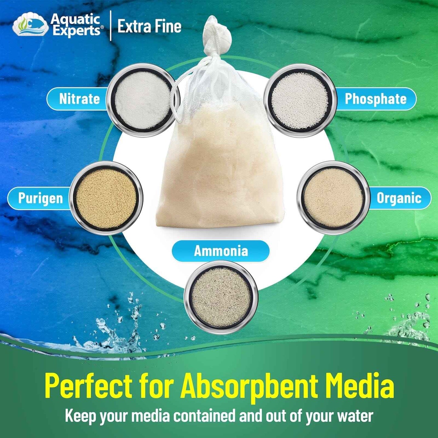 Aquarium Filter Bag – Extra Fine Mesh with Drawstring