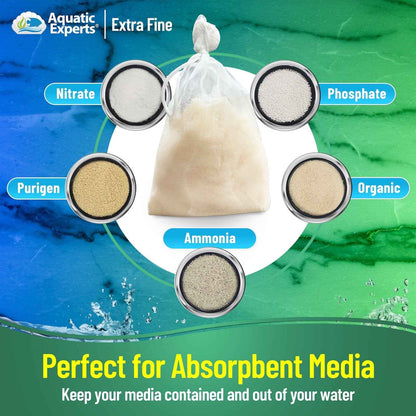 Aquarium Filter Bag – Extra Fine Mesh with Drawstring