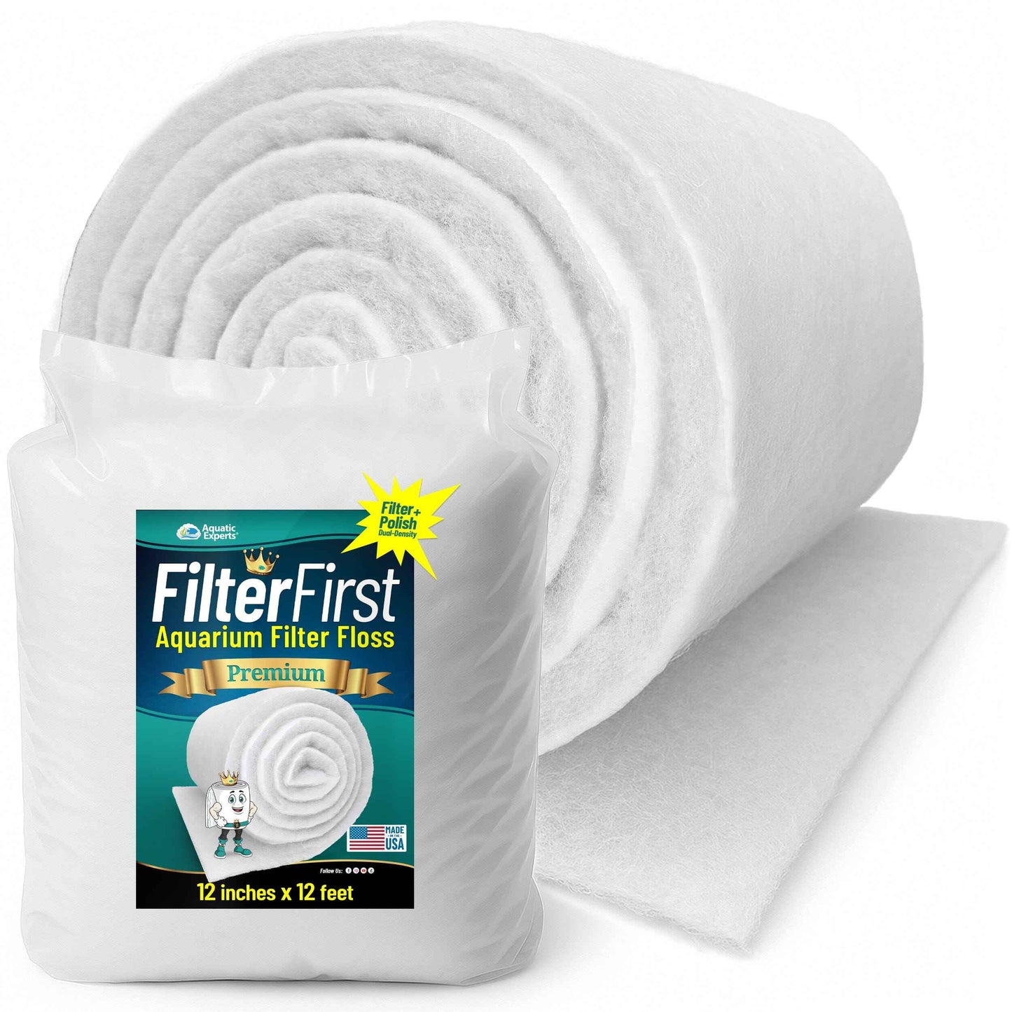 FilterFirst Aquarium Filter Floss Pad for Clear Water