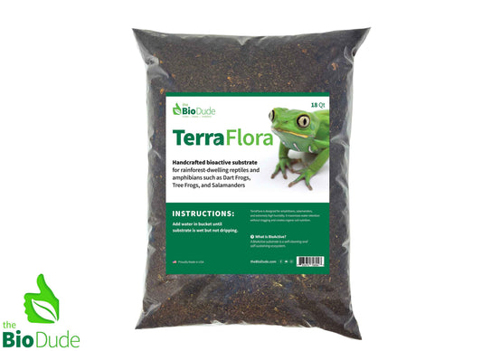 The Bio Dude - Terra Flora Bioactive Substrate 18 qt bag - Great for Dart and Tree Frogs - DS