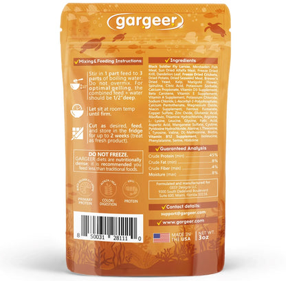 Gargeer Aquatic Turtle Complete Gel Diet
