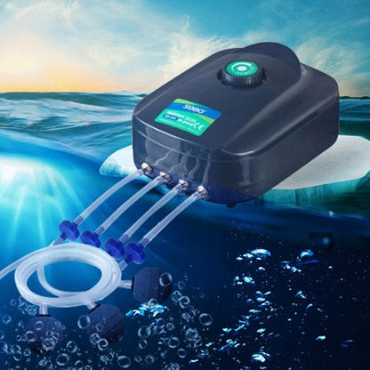 Aquarium Air Pump with Adjustable Flow 12W | 4 Outlets