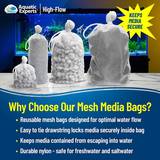 Aquarium Filter Bag - High Flow Mesh Media for Efficient Filtration