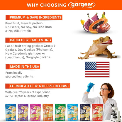 Gargeer 'PICKY GECK' - ENERGY NECTAR - Premium Crested Gecko Food | Hydration & Circulation Support