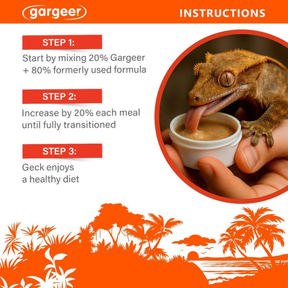 Gargeer 'PICKY GECK' - ENERGY NECTAR - Premium Crested Gecko Food | Hydration & Circulation Support