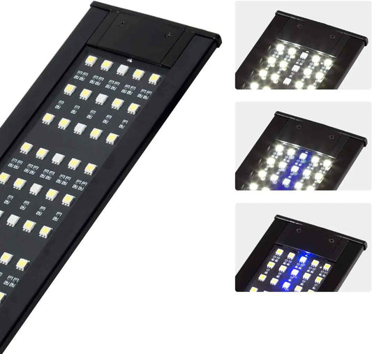 LED Terrarium Light 15W – 3-Mode Day/Night Aquarium Lamp for Reptiles & Fish