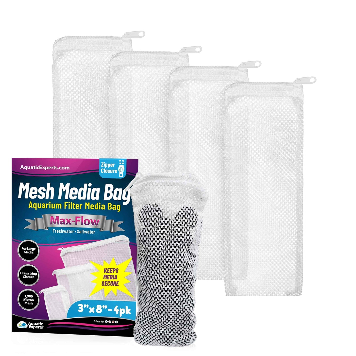 Aquarium Filter Bag – Max Flow Mesh with Drawstring | Aquatic Experts