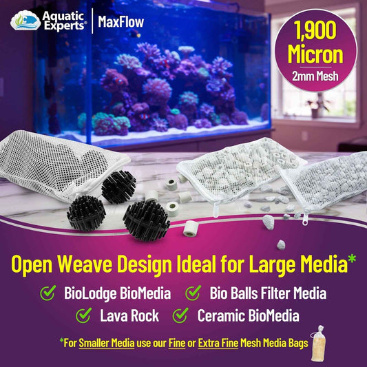 Aquarium Filter Bag – Max Flow Mesh with Drawstring | Aquatic Experts