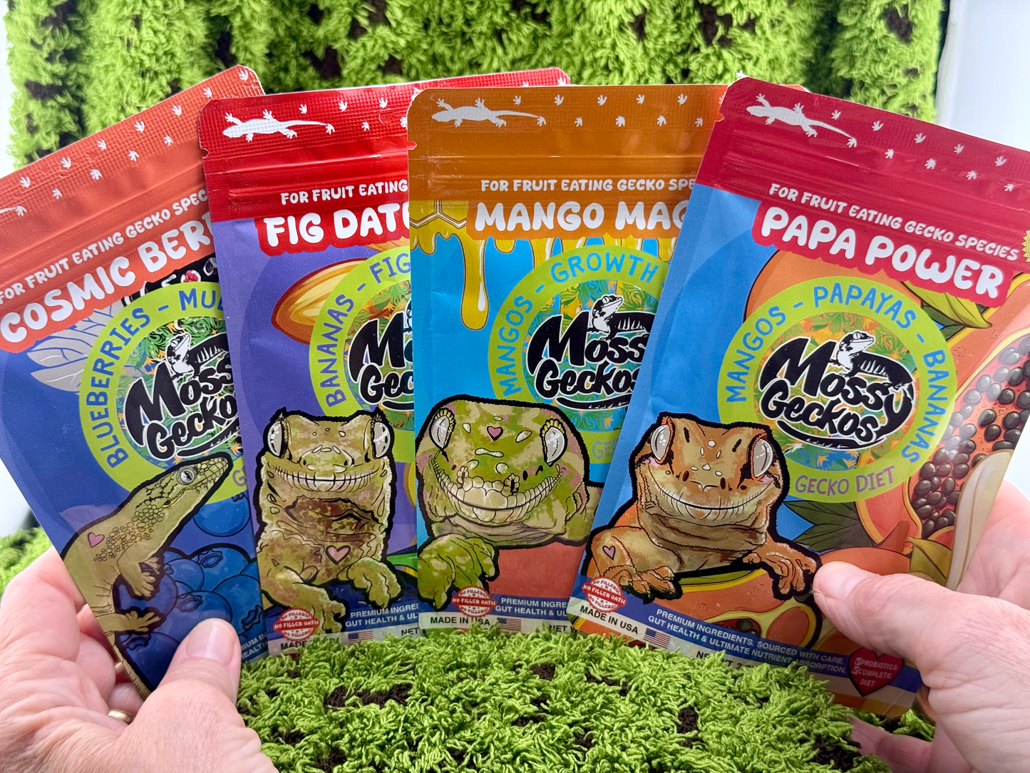 Complete Gecko Diets by Mossy Geckos | 4 Pack