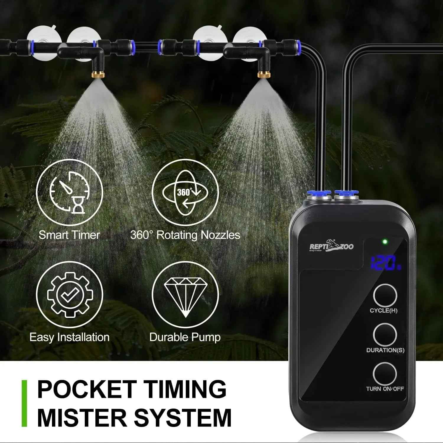 Reptile Humidifier Mini Auto Misting System